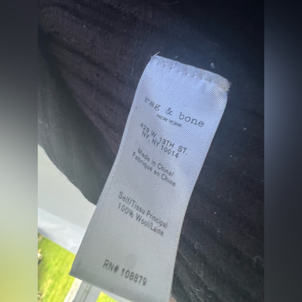 Rag & Bone Wool Black Open Back Crewneck Sweater - image 3